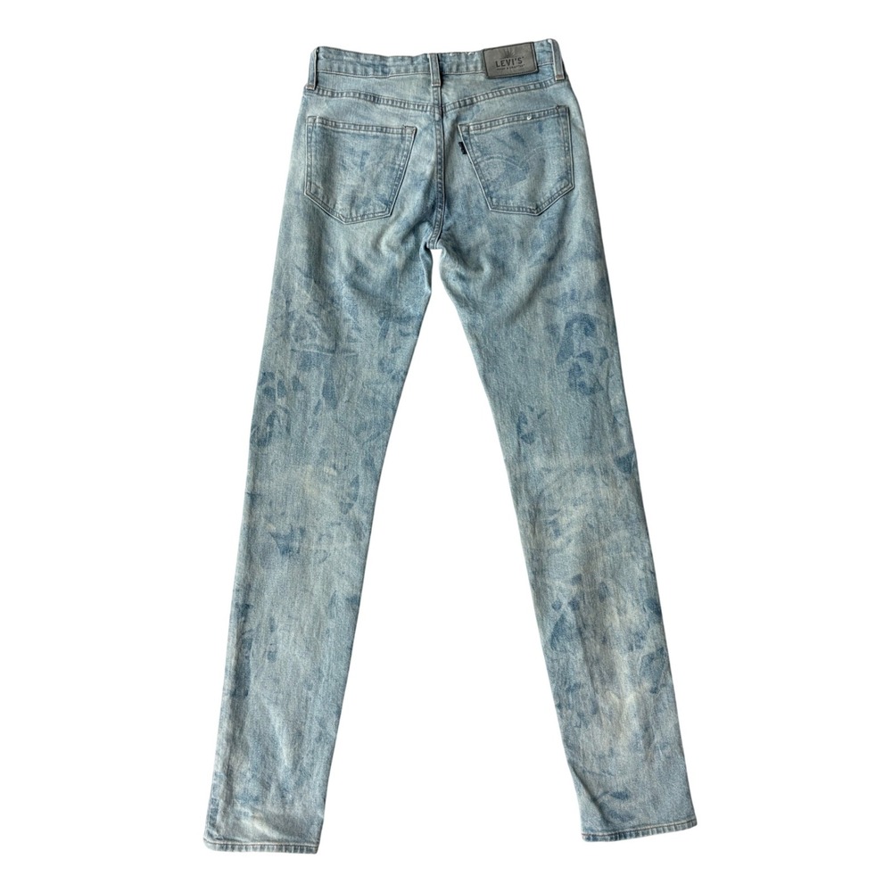 Levis Made & Crafted Rail Straight Leg High Waist Jeans Light Acid Wash Denim 28